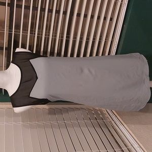 Blue and Black Cocktail Dress